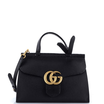 Gucci GG Marmont Top Handle Bag Leather Small