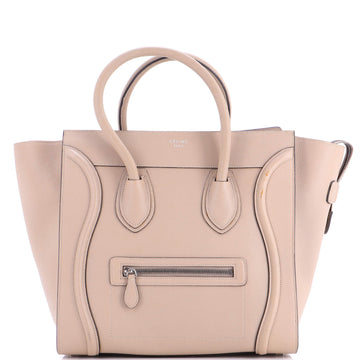 Celine Luggage Bag Grainy Leather Mini