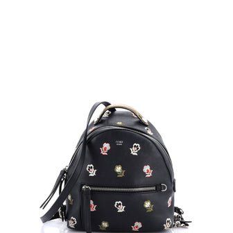 Fendi By The Way Backpack Embroidered Leather Mini