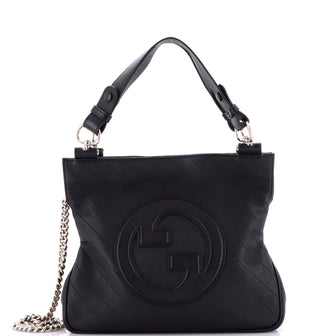 Gucci Blondie NM Tote Diagonal Quilted Leather Small