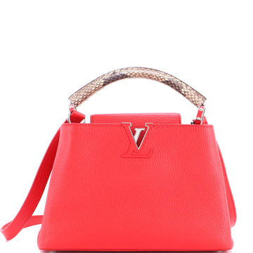 Louis Vuitton Capucines Bag Leather with Snakeskin BB