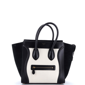 Celine Bicolor Luggage Bag Leather Mini