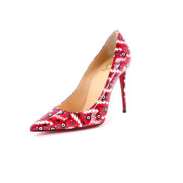 Christian Louboutin Women's Pigalle Follies Pumps Printed Patent 100
