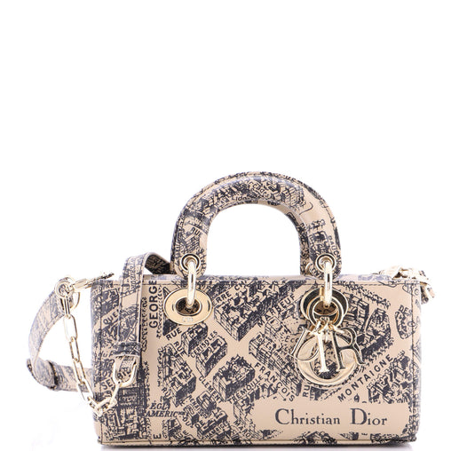 Christian Dior Lady D-Joy Bag Printed Leather Small 383169