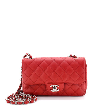 Chanel Classic Single Flap Bag Quilted Caviar Mini