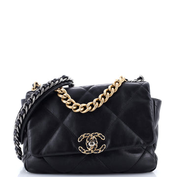 Chanel 19 Flap Bag Quilted Leather Medium