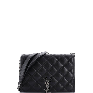 Saint Laurent Becky Shoulder Bag Quilted Leather Mini