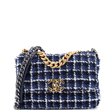 Chanel 19 Flap Bag Quilted Tweed Medium