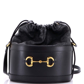 Gucci Horsebit 1955 Bucket Crossbody Bag Leather Small