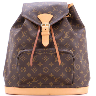 Louis Vuitton Vintage Montsouris Backpack Monogram Canvas GM