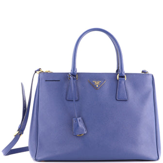 Prada Double Zip Lux Tote Saffiano Leather Large