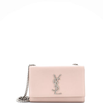 Saint Laurent Classic Monogram Crossbody Bag Grainy Leather Small