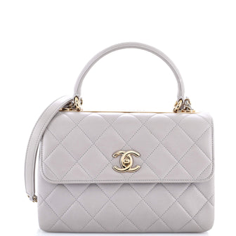 Chanel Trendy CC Top Handle Bag Quilted Lambskin Medium
