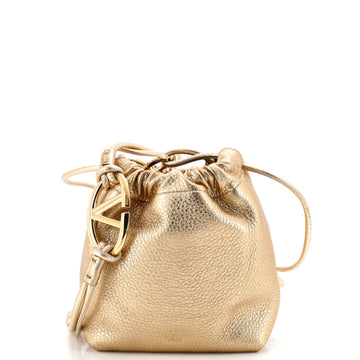 Valentino Garavani VLogo Pouf Bucket Bag Leather Mini
