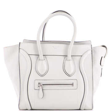 Celine Luggage Bag Grainy Leather Micro
