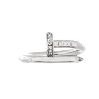 Cartier Juste un Clou Ring 18K White Gold with Diamonds