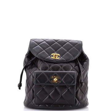 Chanel Vintage CC Pocket Backpack Quilted Lambskin Small