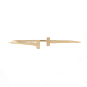 Tiffany & Co. T Wire Bracelet 18K Yellow Gold Narrow