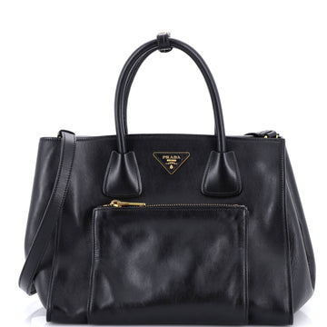 Prada Front Pocket Wing Convertible Tote Soft Calf