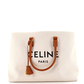 Celine Horizontal Cabas Tote Canvas with Leather