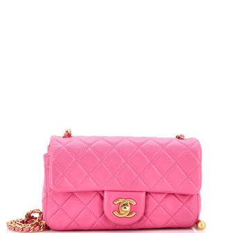 Chanel Pearl Crush Flap Bag Quilted Lambskin Mini
