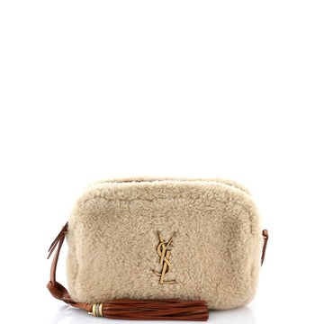 Saint Laurent Lou Camera Bag Shearling Small