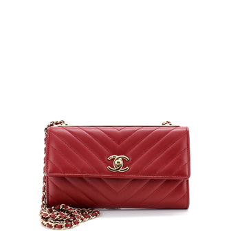 Chanel Trendy CC Wallet on Chain Chevron Lambskin