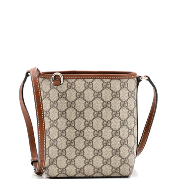 Gucci GG Emblem Bucket Bag GG Coated Canvas Nano