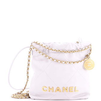 Chanel 22 Chain Hobo Quilted Calfskin Mini