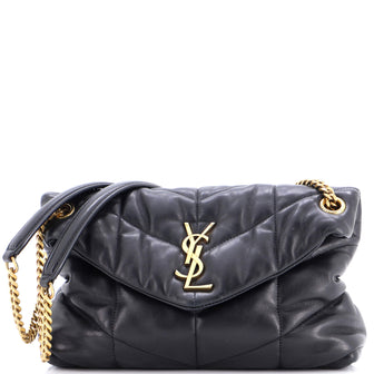 Saint Laurent Loulou Puffer Shoulder Bag Quilted Leather Small