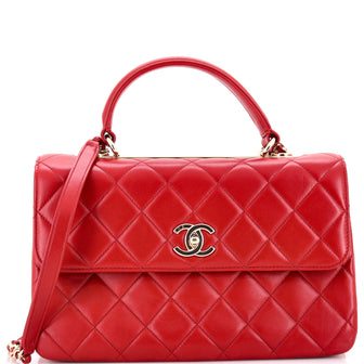 Chanel Trendy CC Top Handle Bag Quilted Lambskin Medium