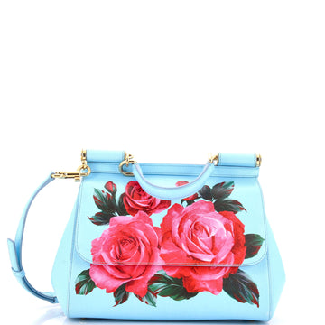 Dolce & Gabbana Miss Sicily Bag Printed Leather Medium