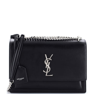 Saint Laurent Sunset Crossbody Bag Leather Medium