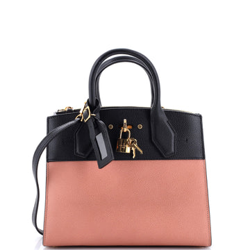 Louis Vuitton City Steamer Handbag Leather PM