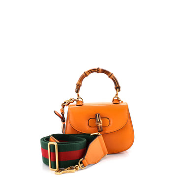 Gucci Bamboo 1947 Top Handle Bag Leather Mini