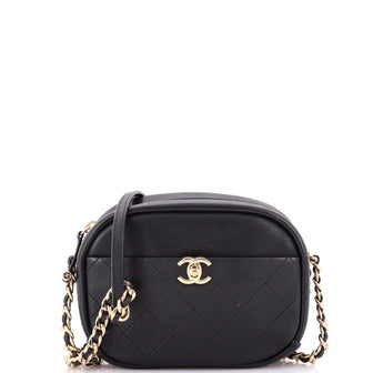 Chanel Casual Trip Camera Case Quilted Goatskin Small