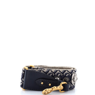 Christian Dior Shoulder Strap Embellished Oblique Canvas