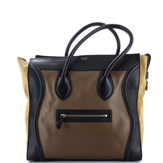 Celine Tricolor Luggage Bag Leather Medium