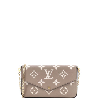 Louis Vuitton Felicie Pochette Bicolor Monogram Empreinte Giant