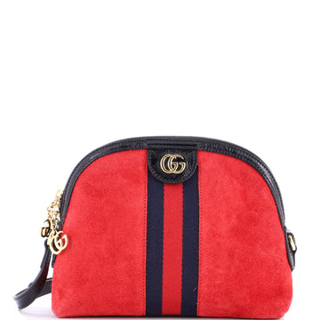 Gucci Ophidia Dome Shoulder Bag Suede Small