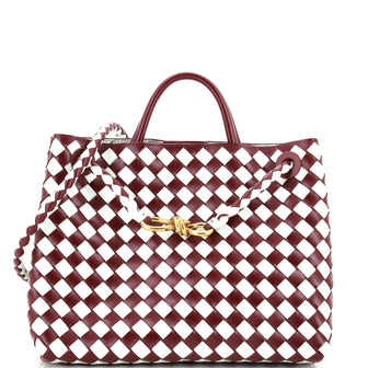 Bottega Veneta Andiamo Top Handle Bag Intrecciato Nappa Medium