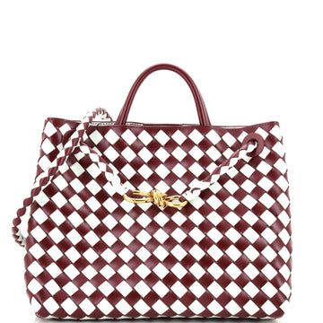 Bottega Veneta Andiamo Top Handle Bag Intrecciato Nappa Medium