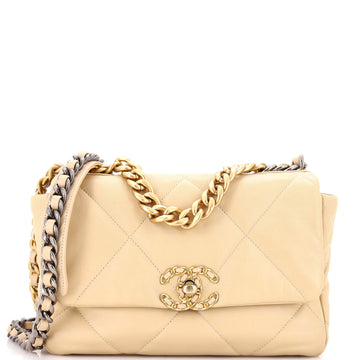 Chanel 19 Flap Bag Quilted Leather Medium