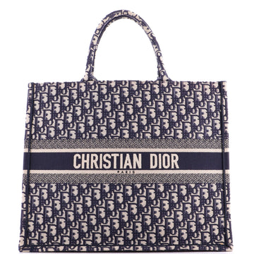 Christian Dior Book Tote Oblique Canvas Large