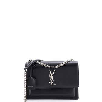 Saint Laurent Sunset Crossbody Bag Leather Medium