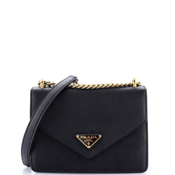 Prada Envelope Flap Chain Shoulder bag Saffiano Leather Small