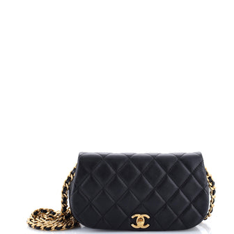 Chanel Coco Mail Clutch with Chain Quilted Calfskin
