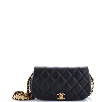 Chanel Coco Mail Clutch with Chain Quilted Calfskin