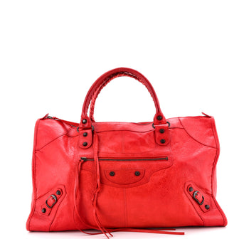 Balenciaga Work Classic Studs Bag Leather