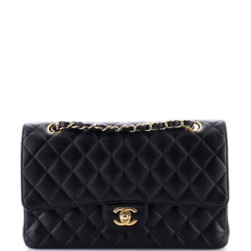 Chanel Classic Double Flap Bag Quilted Caviar Medium